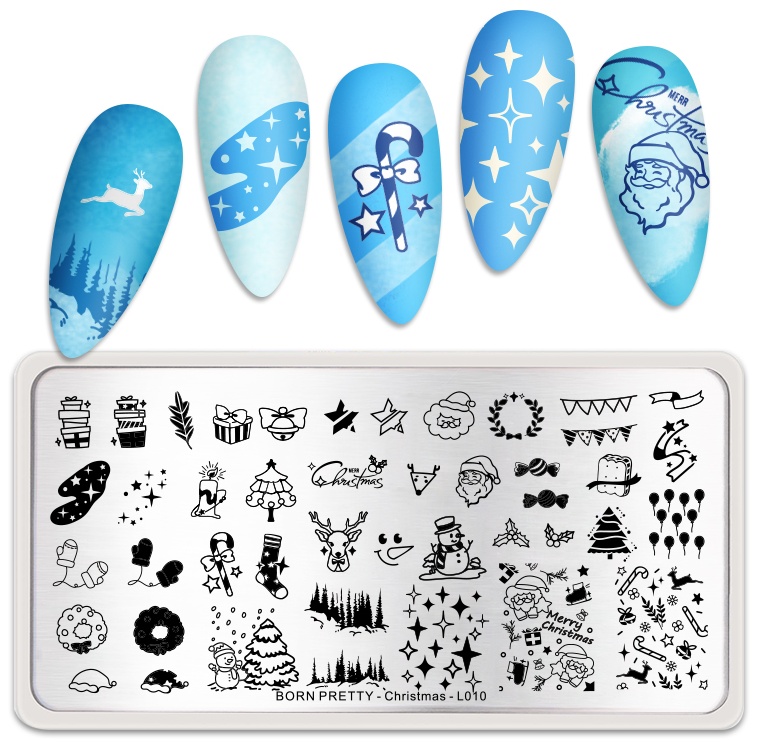 BORN PRETTY пластины BP-L010 Christmas
