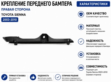Крепление 30344250_990881016 Toyota Sienna