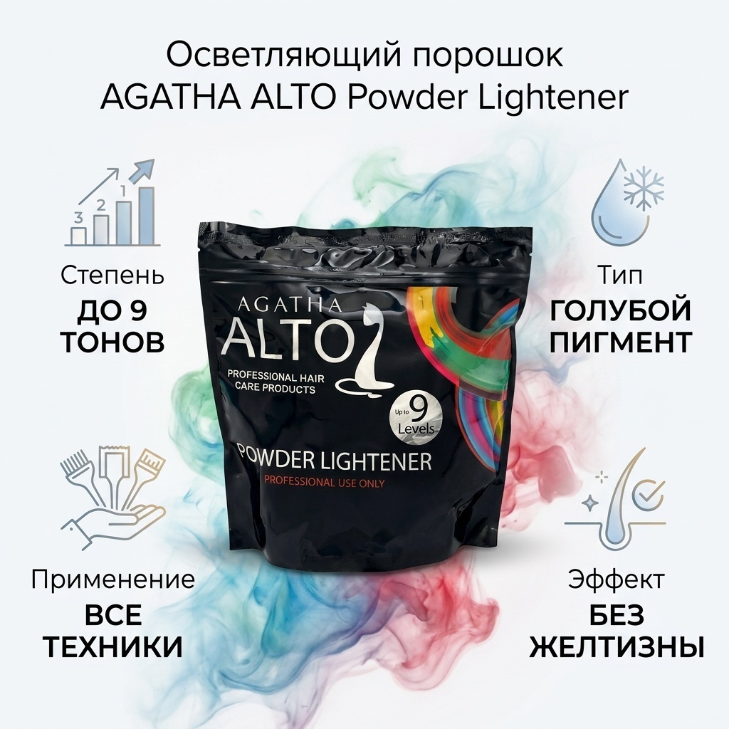 AGATHA Powder Lightener Голубой осветляющий порошок 1000 мл