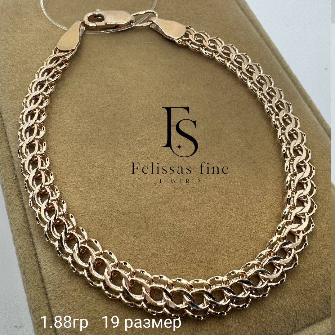 Felissas fine 0865457 длина 19 см, вес 1.88 г золото, плетение венецианское
