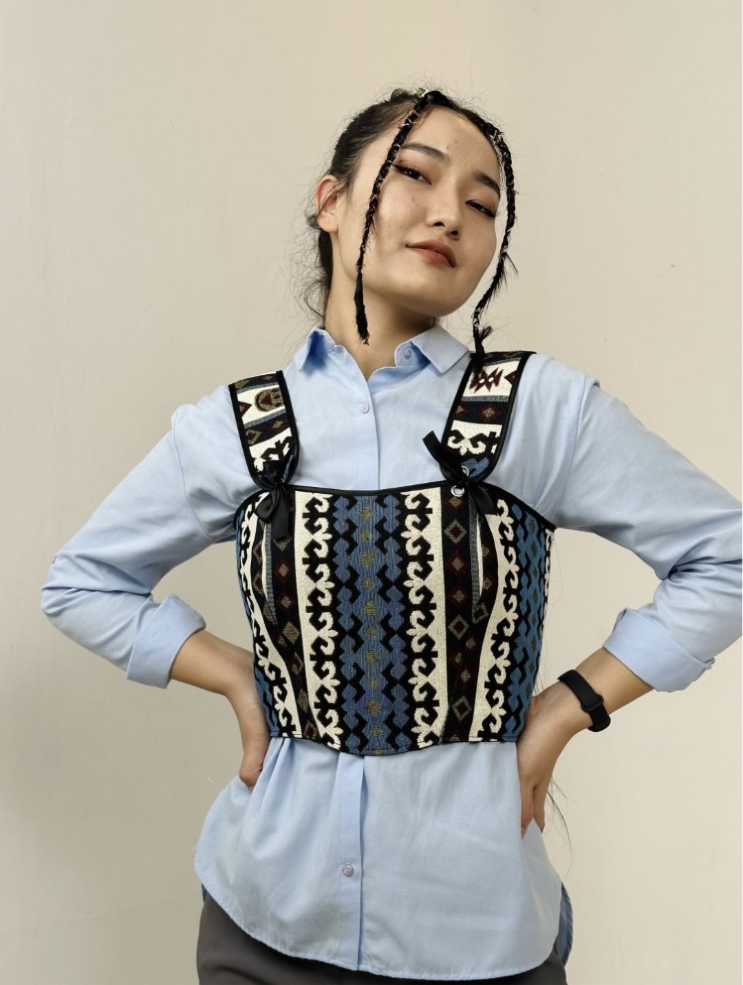 Корсет черный, хаки