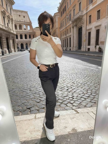 Джинсы прямые EuroFashion Jeans коричневый