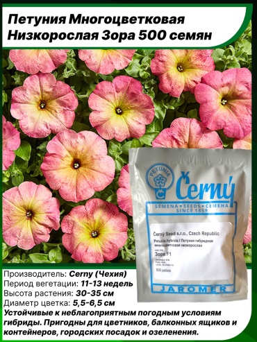 Cerny Seed петуния Зора F1
