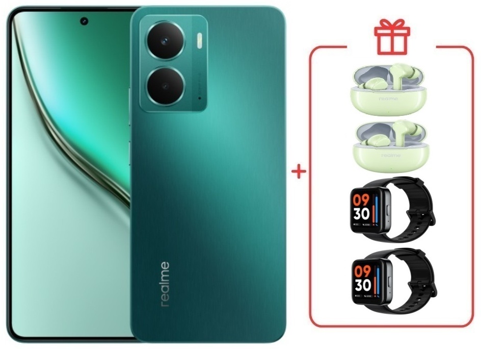 Смартфон Realme P3 8 ГБ/256 ГБ зеленый