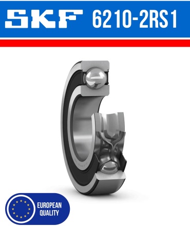 SKF Радиальный шариковый подшипник 6210-2RS1