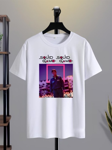 Футболка Игра в кальмара 001 TMH_TREND.KZ белый