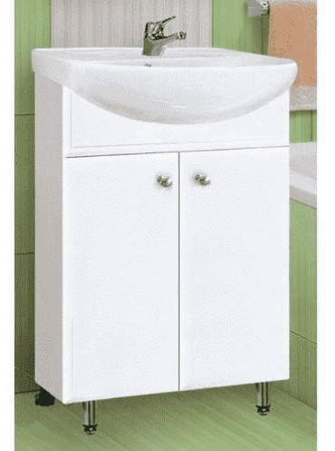 Тумба с раковиной Vako 17668, 60x82x30 см, белый
