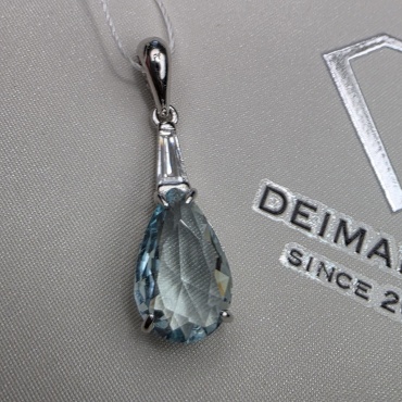 Подвеска Deimantas 88310987 вес 1.64 г серебро, фианит
