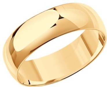 Lucente WED-LU-585-6857241870-225 размер 22.5 вес 2.86 г золото, без вставок