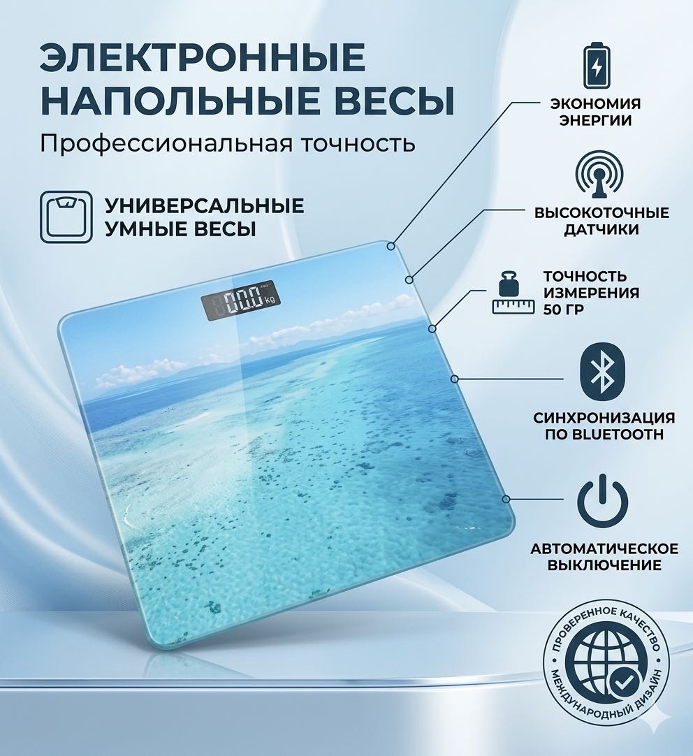 Напольные весы LIVEX электронные CR-053 до 180 кг