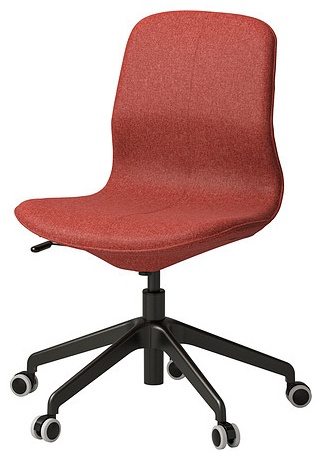 Стул IKEA LÅNGFJÄLL, 92x68x68 см, оранжевый 1 шт.