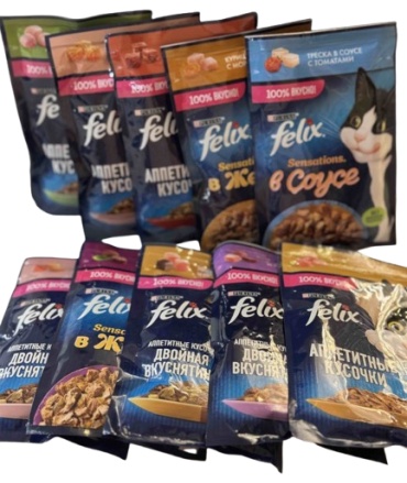 Felix Adult кусочки в соусе микс 75 г 10 шт