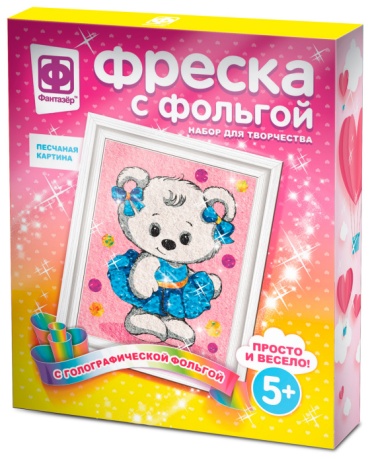 Фантазер фреска 407310 Фреска с фольгой Снежинка 22x18 см