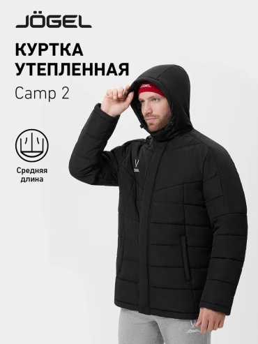 Пуховик черный