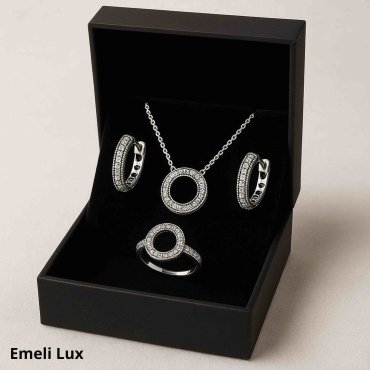 Emeli lux 01980 вес 10 г серебро, фианит