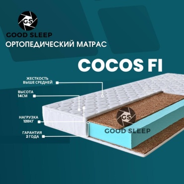 Матрас GOOD SLEEP Cocos FI, 125x190x14 см