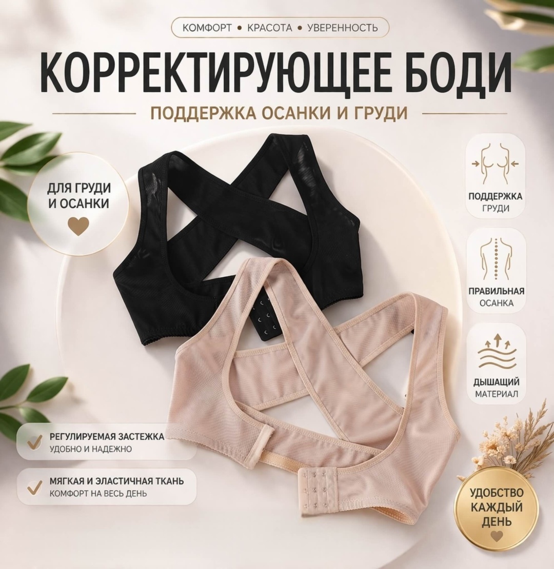 Утягивающее боди Home&love H&L бежевый
