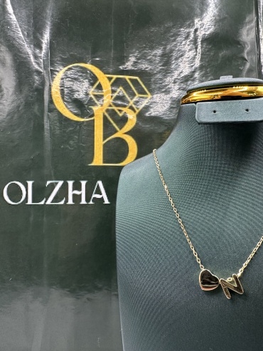 OLZHA BRAND Oa длина 50 см, вес 2.9 г серебро, плетение якорное
