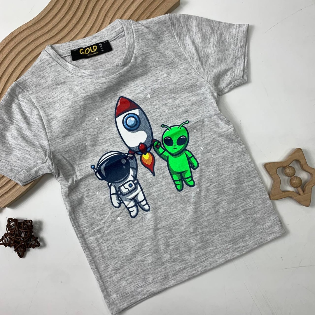 Футболка Gold kids серебристый