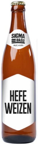 Sigma Brau Hefe Weizen пиво нефильтрованное 4.8% 0.5 л