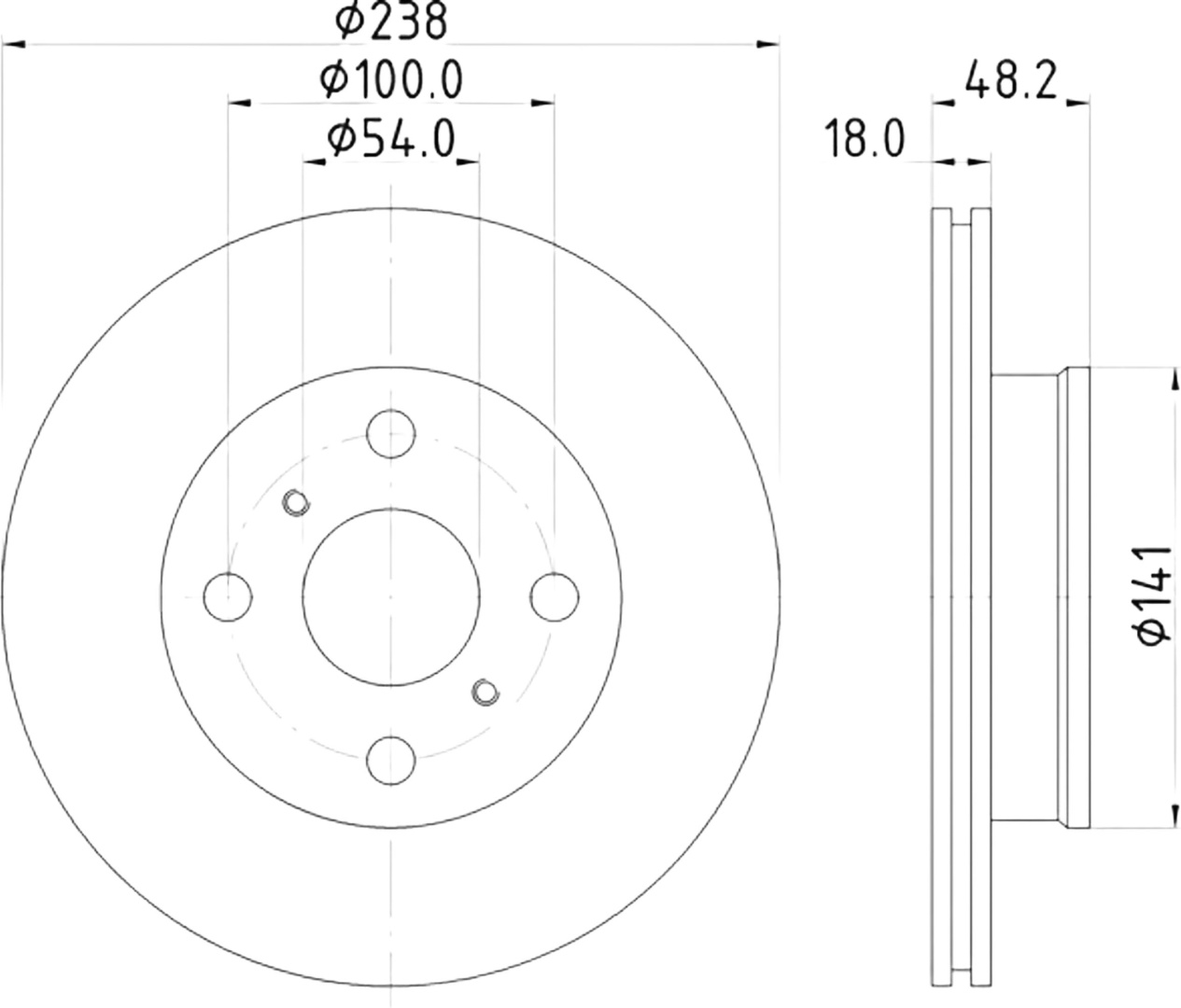 Диски Nisshinbo передние ND1053K