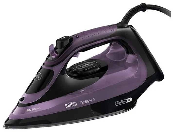 Утюг Braun TexStyle 9 SI9661VI черный, фиолетовый