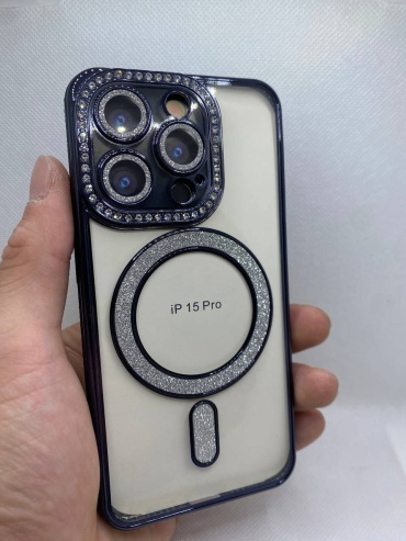 Чехол Fashion Case для Apple iPhone 15 Pro прозрачный