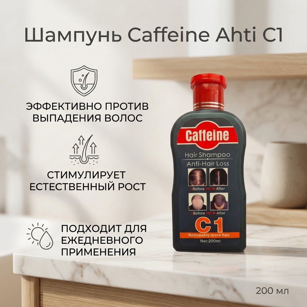 Caffeine Ahti -Hair Loos C1 шампунь 200 мл