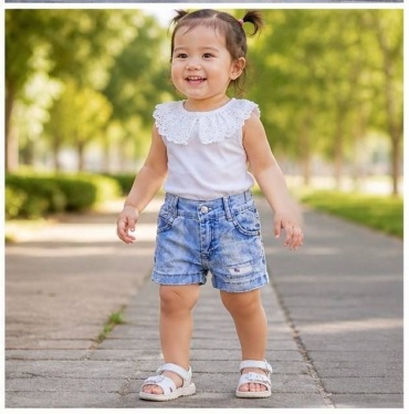Джинсовые шорты Beren Style голубой