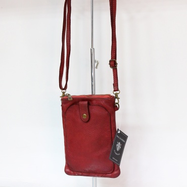 Сумка кросс-боди Genuine Leather натуральная кожа бордовый