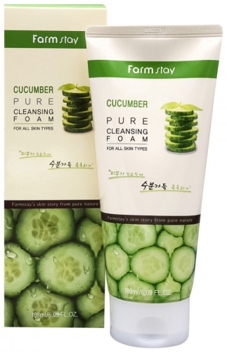 FarmStay Cucumber Pure Cleansing Foam пенка 180 г