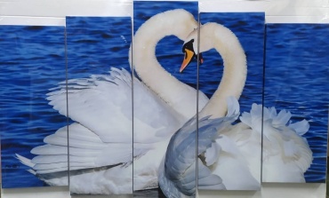 Room Art KZ модульная картина Лебеди 125x80 см