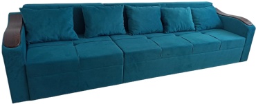 Диван Nurjol 01 Home Bereke, 240х86 см, обивка велюр, бирюзовый