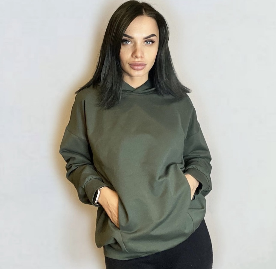 Свитшот STYLE + темно-зеленый