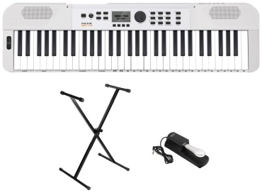 Синтезатор Nux NEK-110-WH + стойка и педаль в комплекте