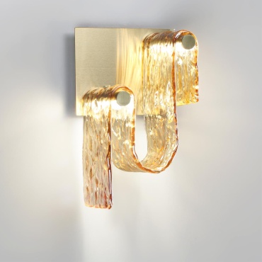 Бра настенный Odeon Light LED, золотистый, бронза
