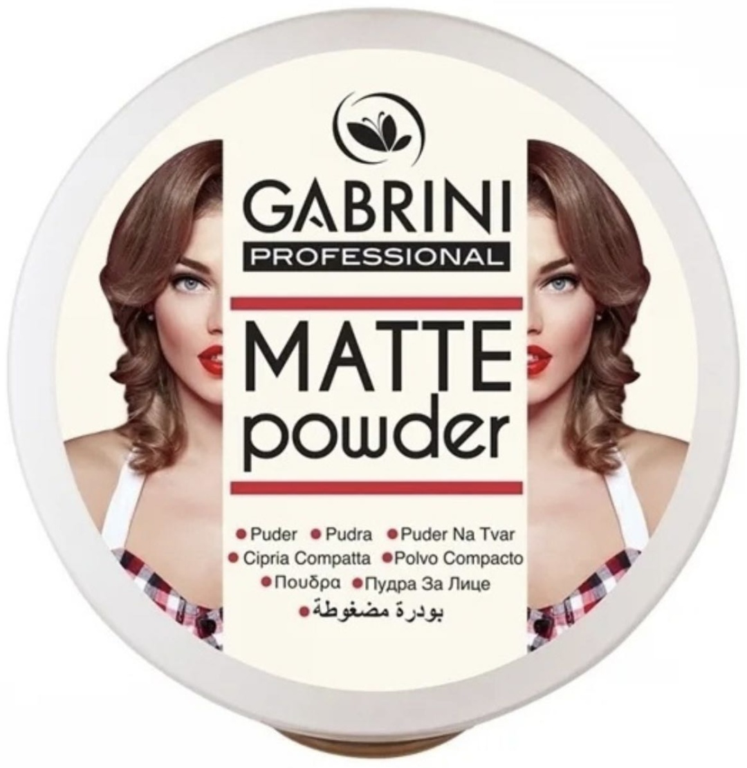 Пудра Пудра Gabrini Matte Powder сухая Nº01 светло-бежевый сухая 01 светло-бежевый