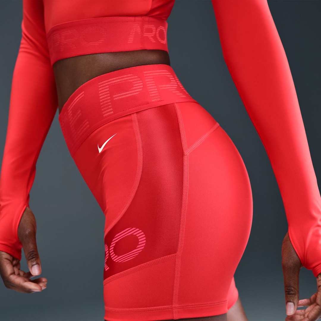 Велосипедки Nike белый, красный