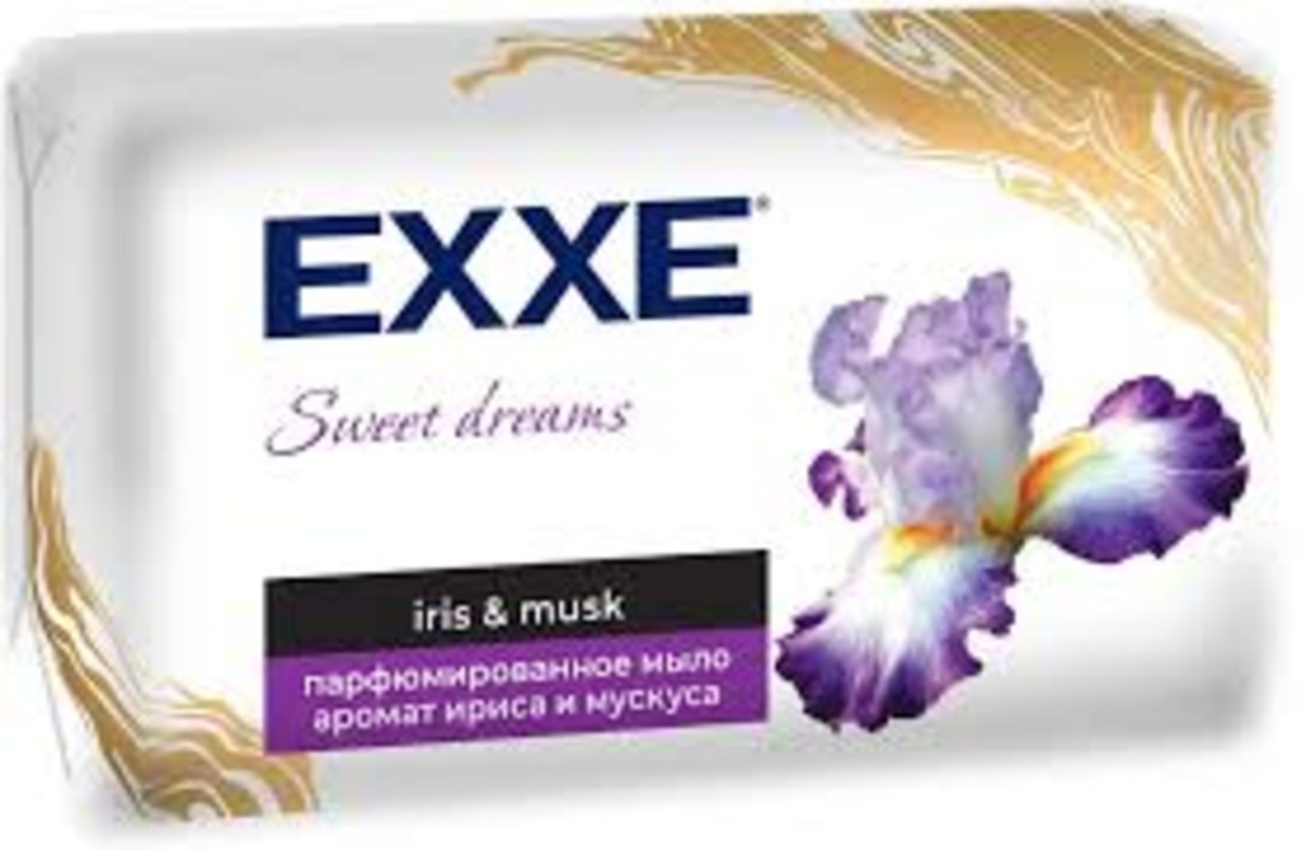 Кусковое мыло туалетное EXXE Аромат Ириса и мускуса 1 шт
