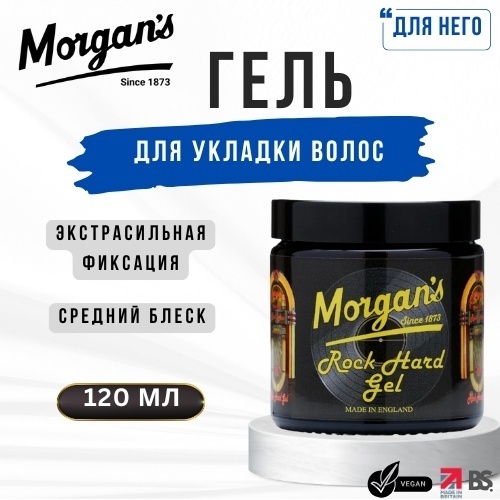 Morgan's Rock Hard гель экстрасильная фиксация 125 мл