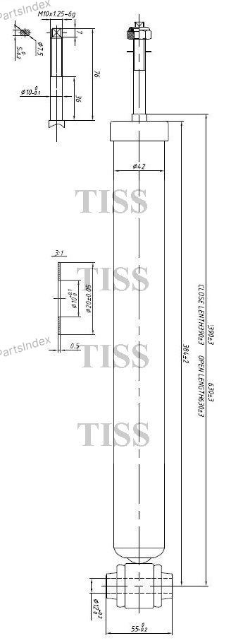 Амортизатор JD задний JAA0134 1 шт