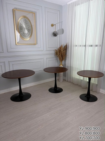 Обеденный стол KAGU-SHOP YZ, 90х90x75 см, МДФ, коричневый