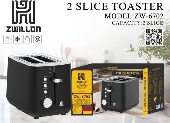 Тостер ZWILLON ZW-6702 черный