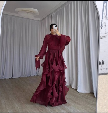 Вечернее платье 0risma коричневый, синий