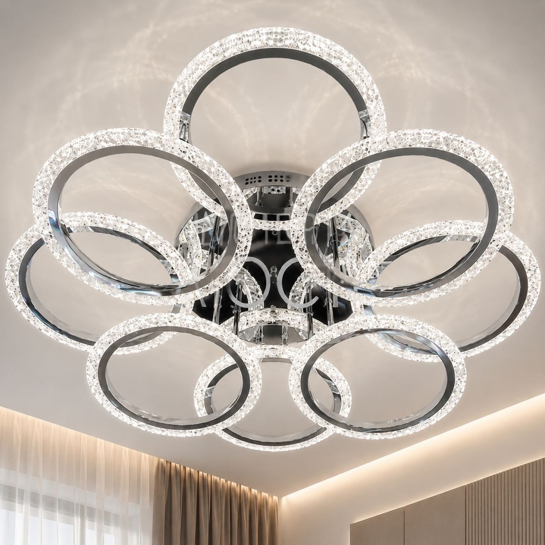 Люстра потолочная ИМПЕРИЯ ЛЮСТР LED, кол-во ламп: 8 шт