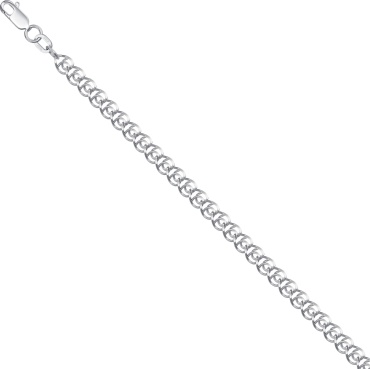 Lucente Silver ZO-НБ_22-087Ю-3_0_5_18 длина 18 см, вес 1.95 г серебро, плетение лав