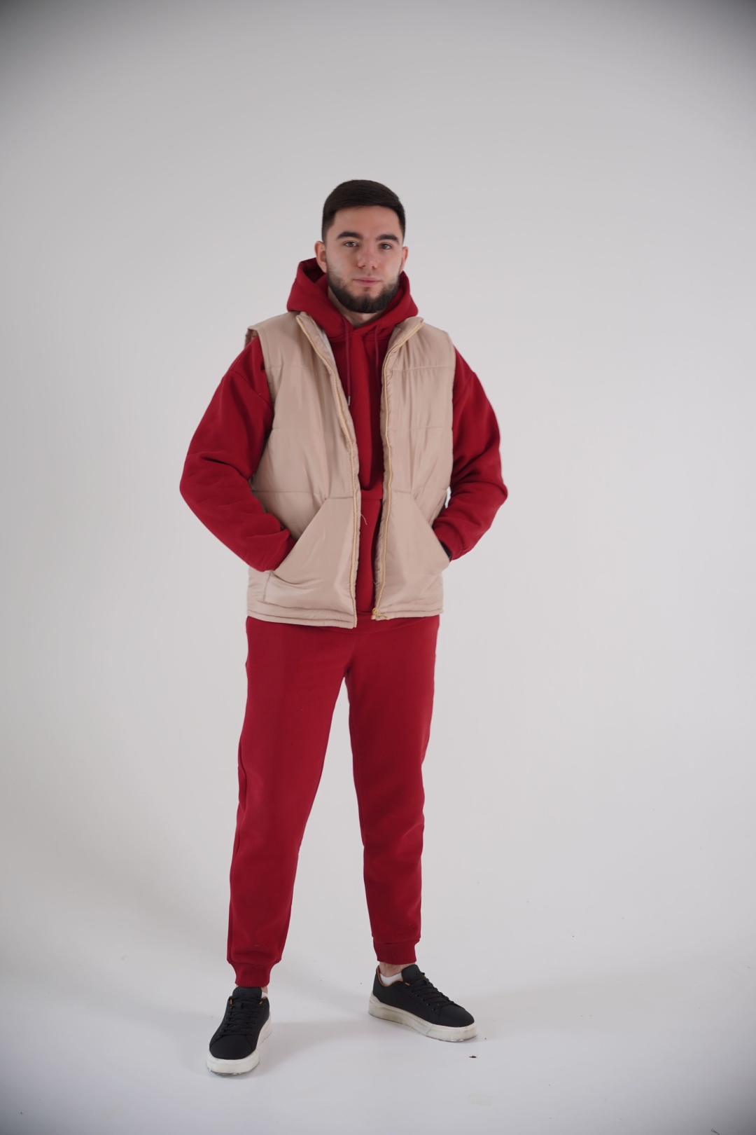Повседневный костюм Triastyle бордовый