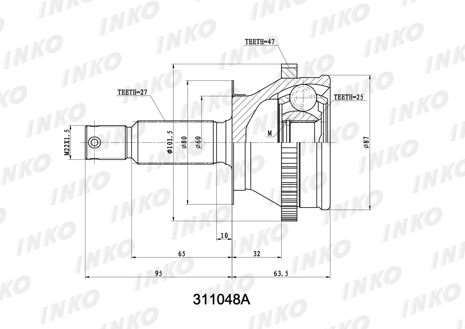 INKO шрус 311048A