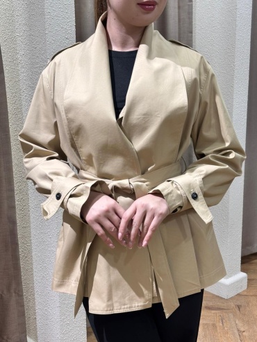 Тренчкот YU XI DESIGN бежевый