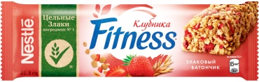 Fitness батончик злаковый клубника 1 шт